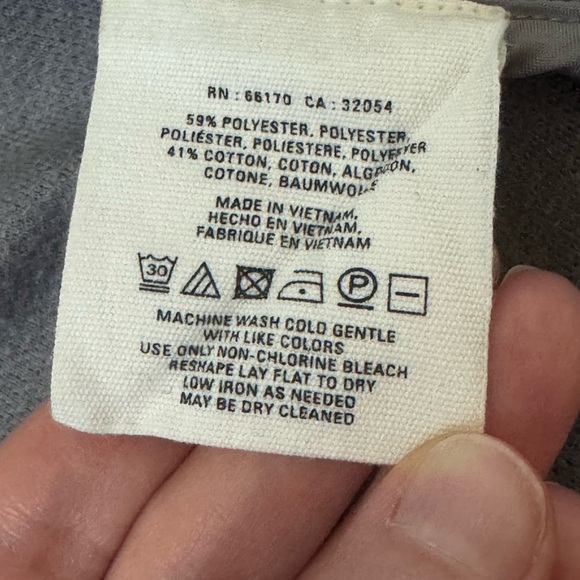 Cartonnier Jacket Beckett Piped Button Front Gray Jacket Size Small - Picture 7 of 10